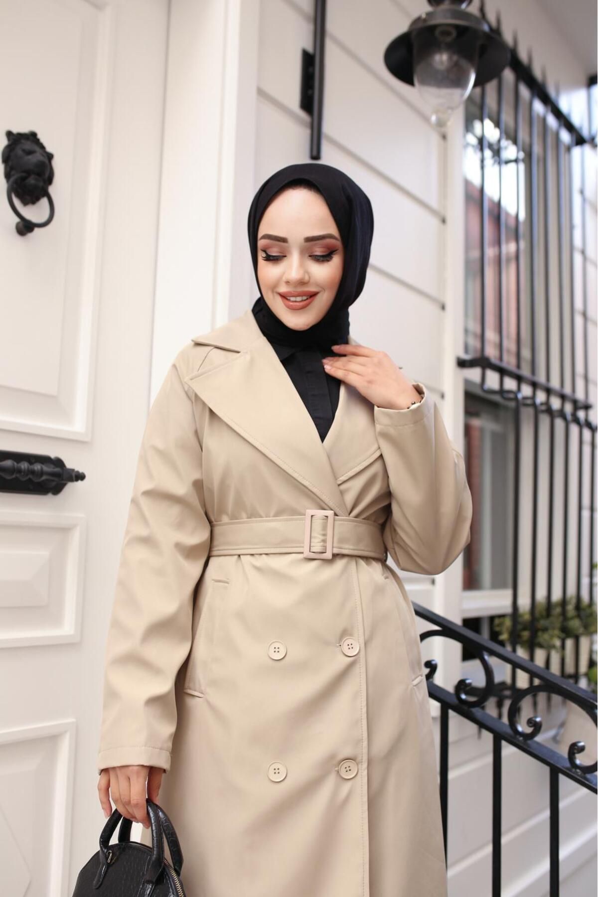 ELBİSHE-Bondip Belted Trench Coat 2