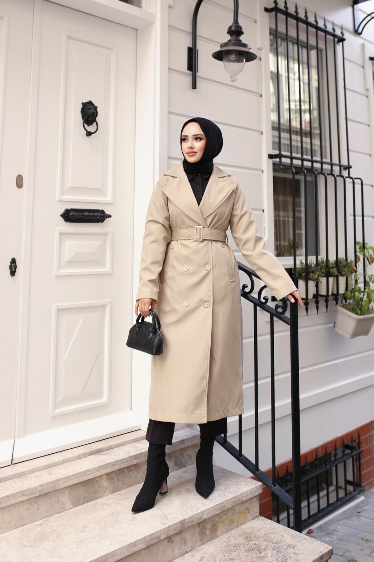 ELBİSHE-Bondip Belted Trench Coat 3