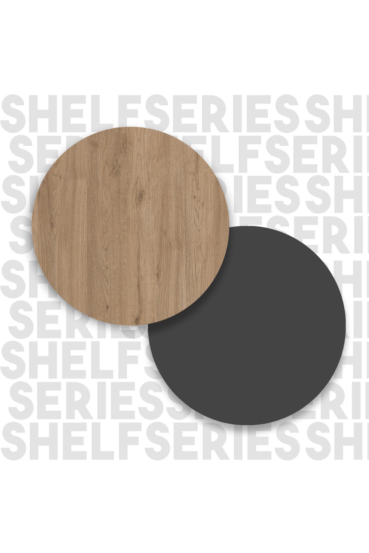 Shelf 25 Duvar Rafı Sepet-Antrasit WL25-SA - 4