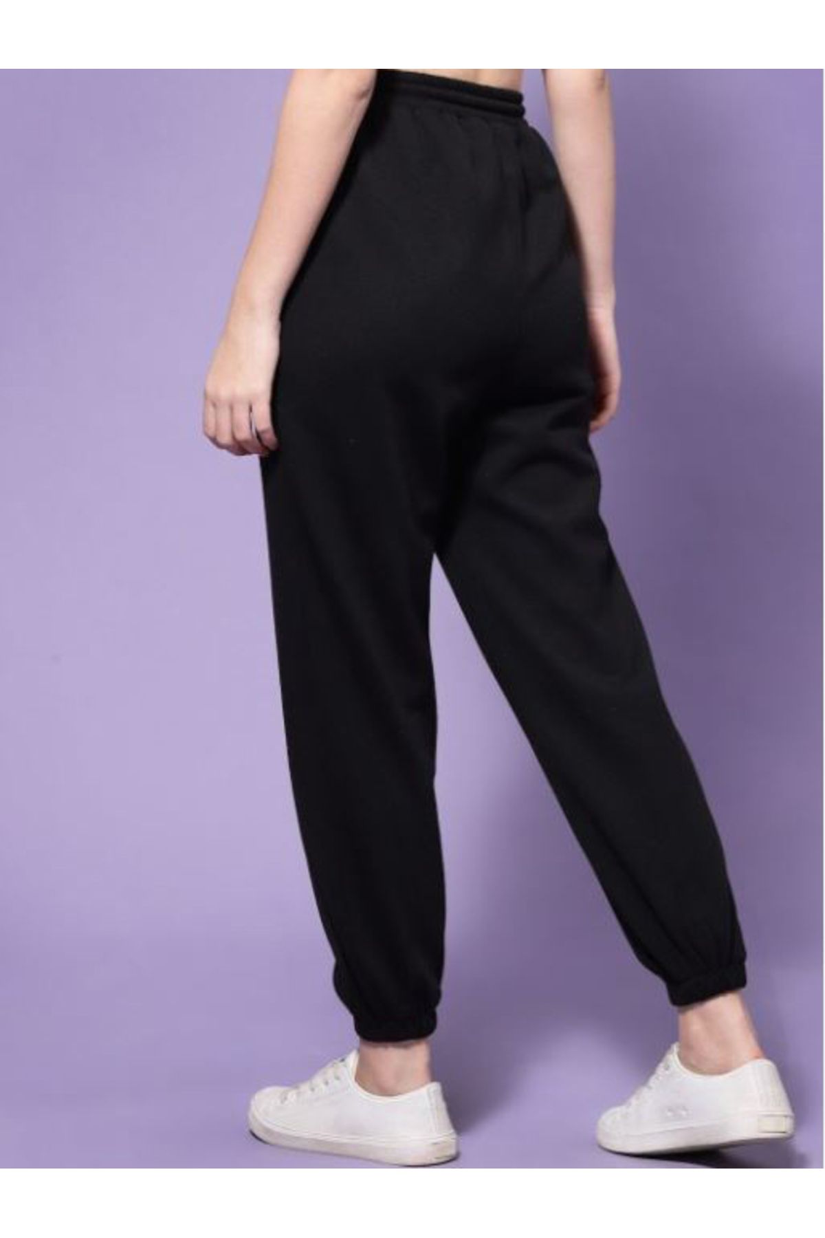 Kassually By Styli-Solid Cuffed Joggers with Drawstring 4