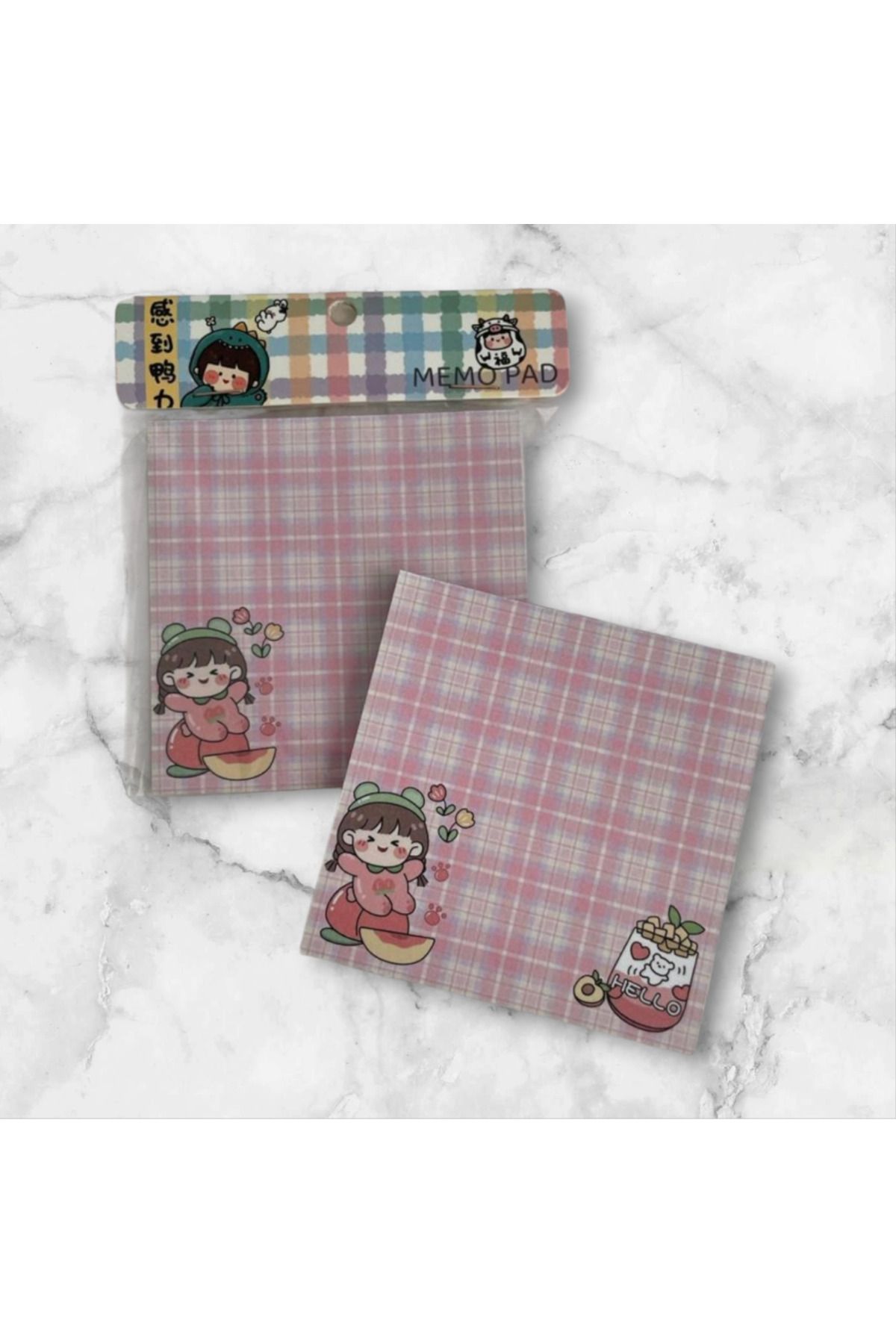 Lilaryum-Hello Kawaii Gril Memopad Notepad 1