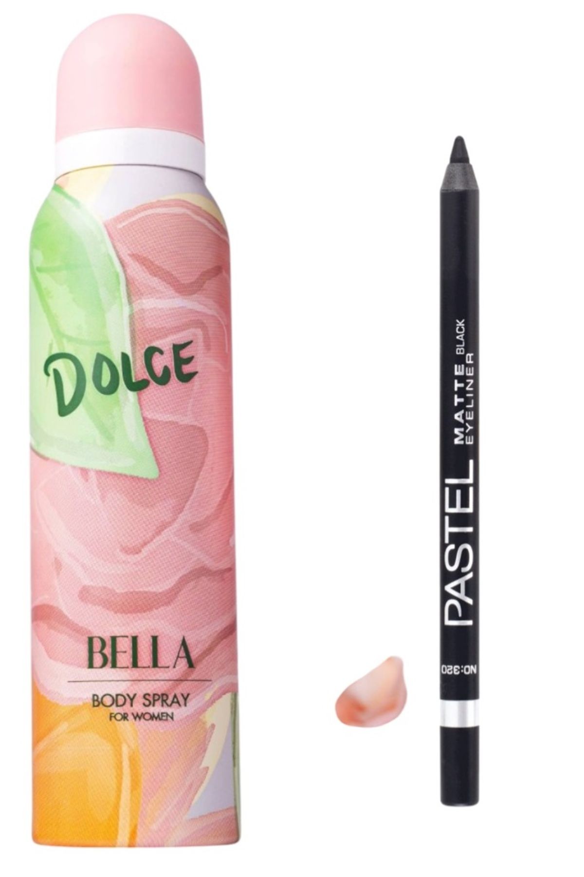 Dolce Bella Body Spray For Kadın Deodorant 150 ml + Pastel Siyah Sürme Kalem 320