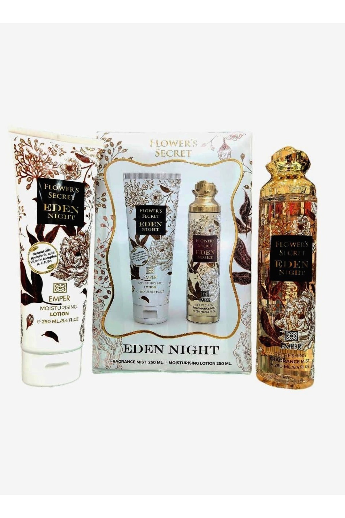 Emper-Eden Night Set Body Mist 250ml & Lotion 250ml 1