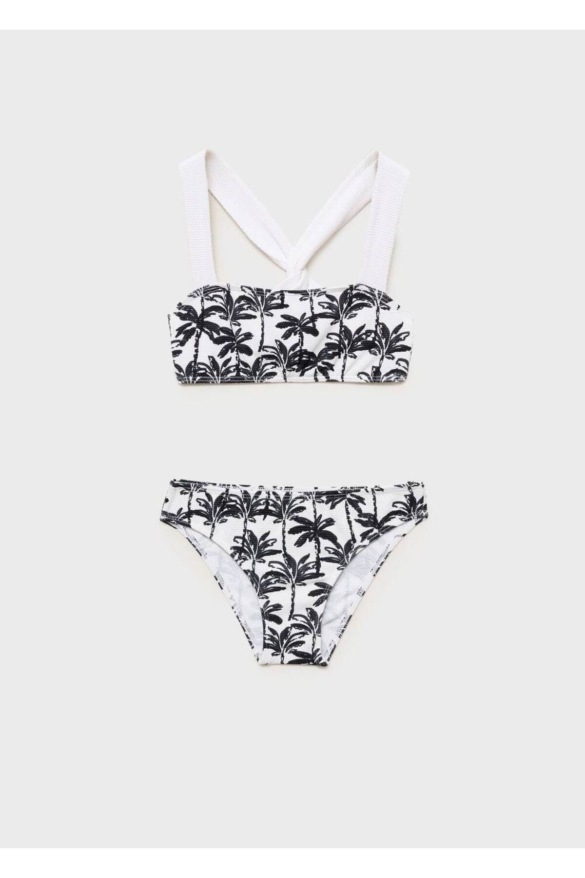Palmiye desenli bikini