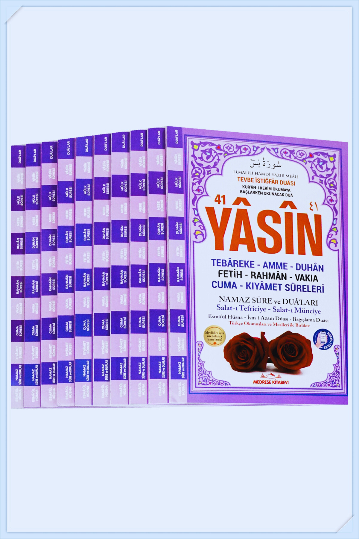 Medrese Kitab Evi Yasin Kitabı Cüzü Orta Boy 5 Li Mor 80 Sayfa Telefonda Sesli Dinleme Doğum Cenaze Mevlüt Hediyeliği fotoğrafı 2 (önizleme)