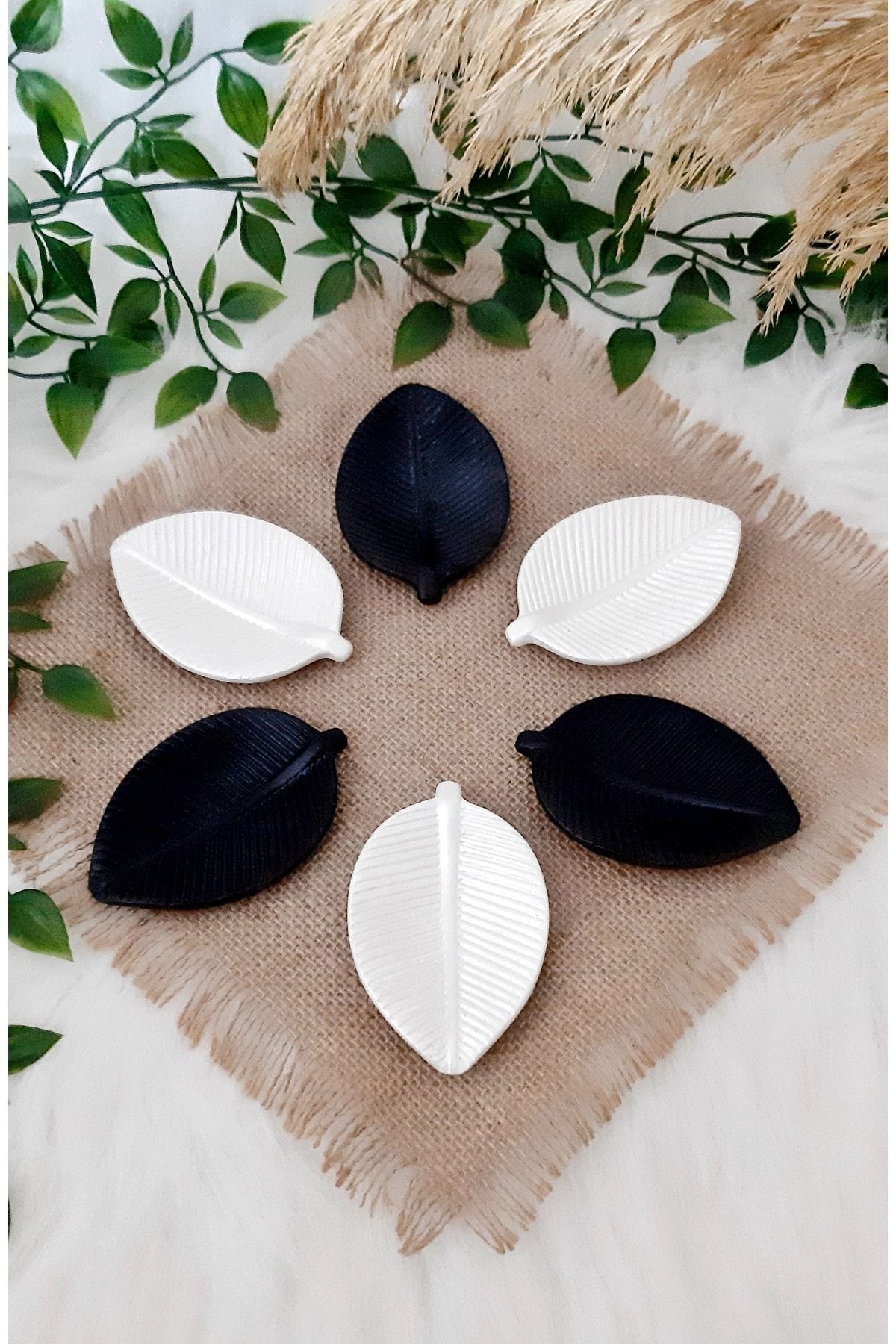 PULCA SHOP Kahve Yanı Sunumluk/yaprak Tasarımlı Drajelik/lokumluk