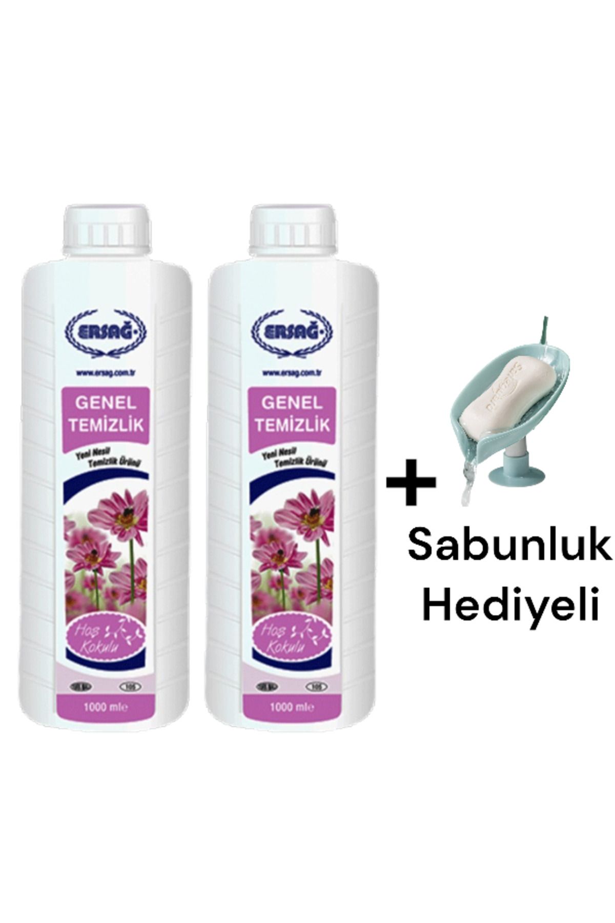 Ersağ Genel Temizlik (2 ADET) 1000 ML + ( Sabunluk Hediye'li ) 105-44