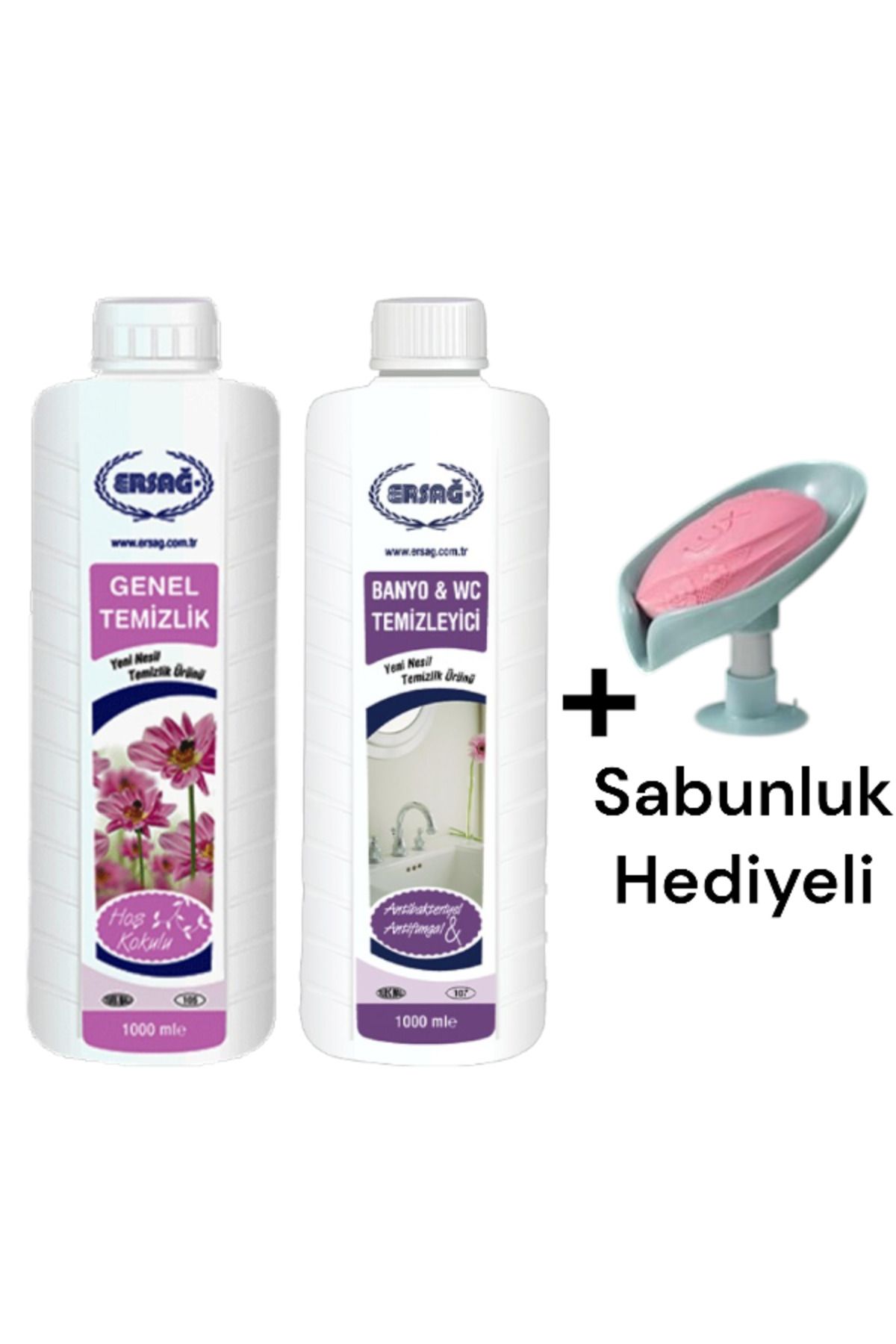 Ersağ Genel Temizlik 1000 ML -Banyo Wc Temizleyici 1000 ML+ ( Sabunluk )