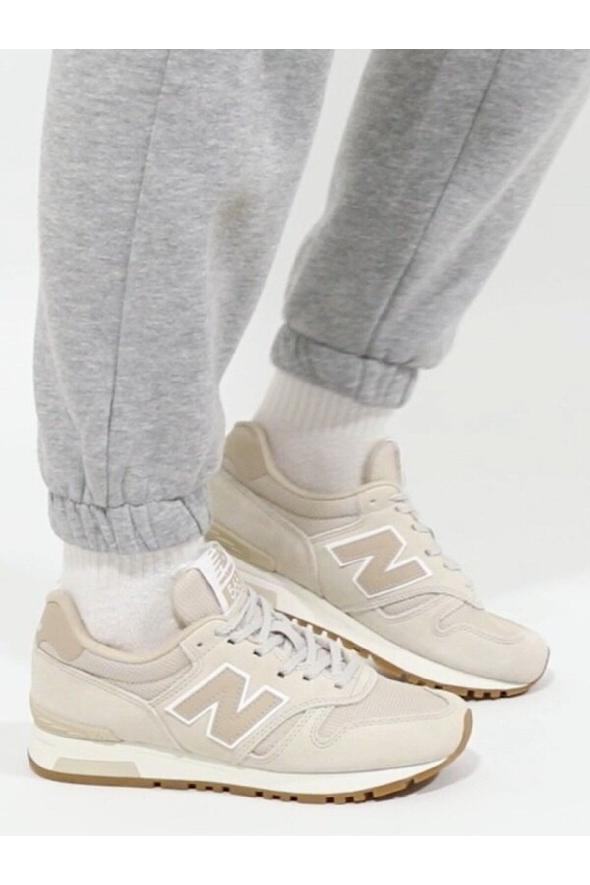 کفش اسپرت زنانه کلاسیک WL565 بژ روشن New Balance