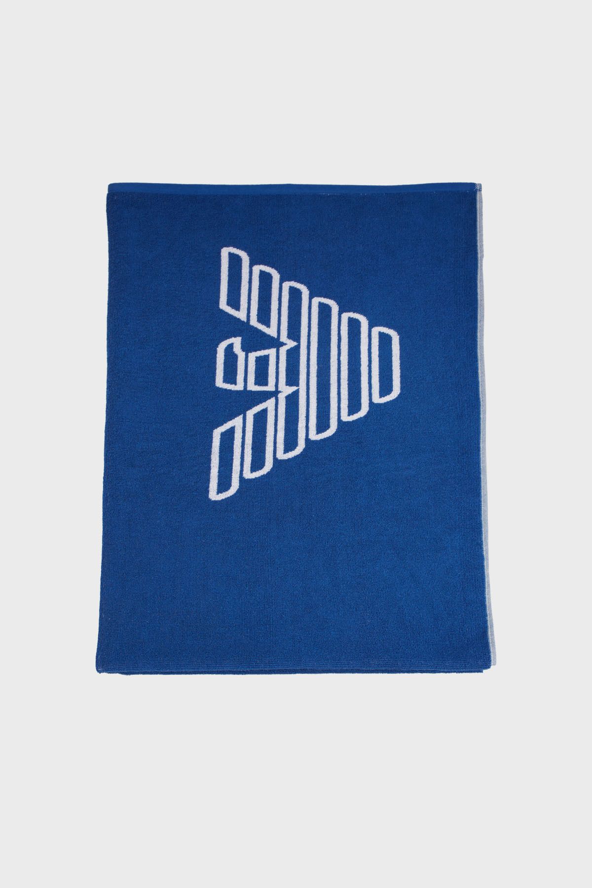 Emporio Armani Logo Baskılı % 100 Pamuk 170 x 102 cm Çift Taraflı Plaj Havlusu Unisex PLAJ HAVLUSU E