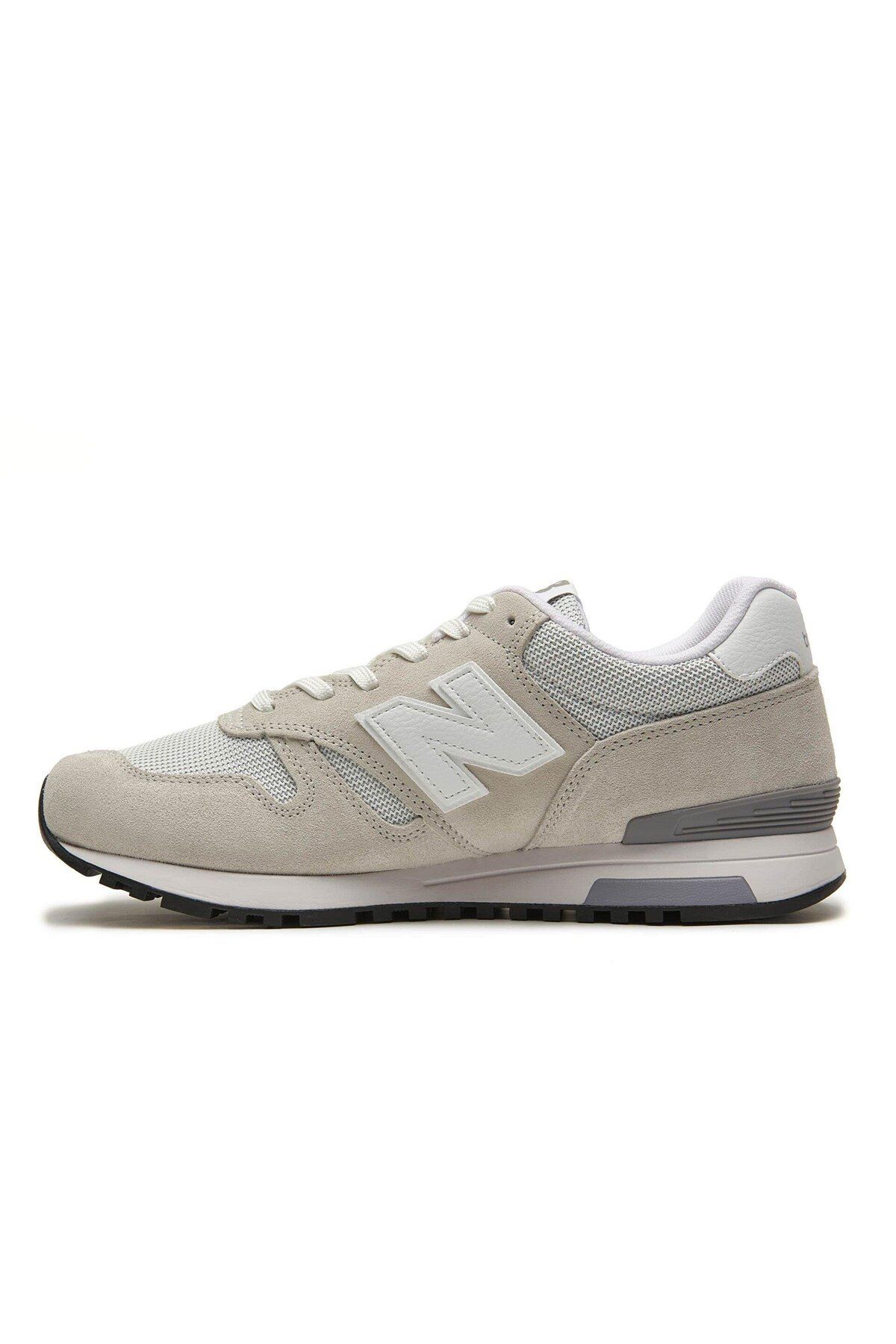 کفش اسپرت زنانه کلاسیک WL565 سفید خاکستری کتانی New Balance