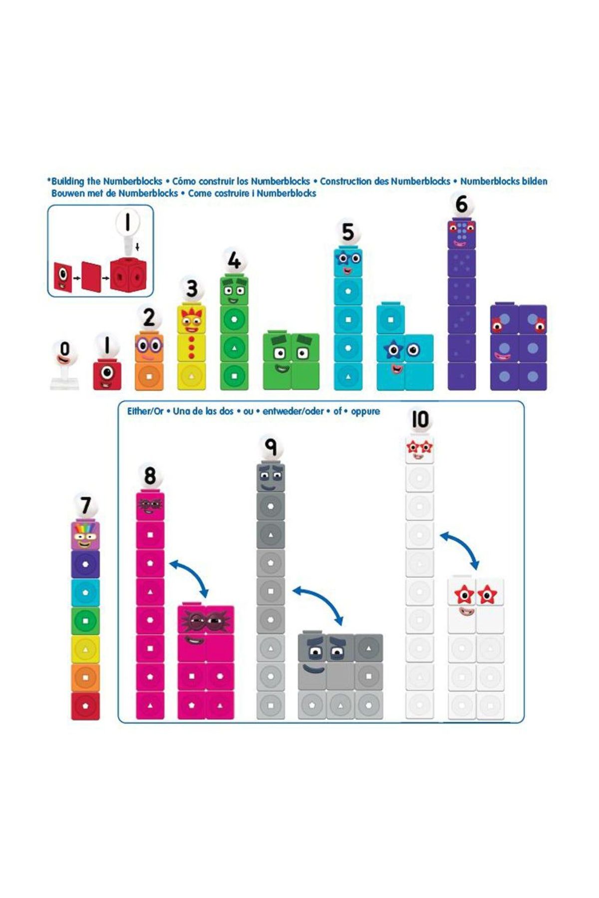 Learning Resources-Mathlink ®   Cubes 1-10 Number Blocks Activity Set 4