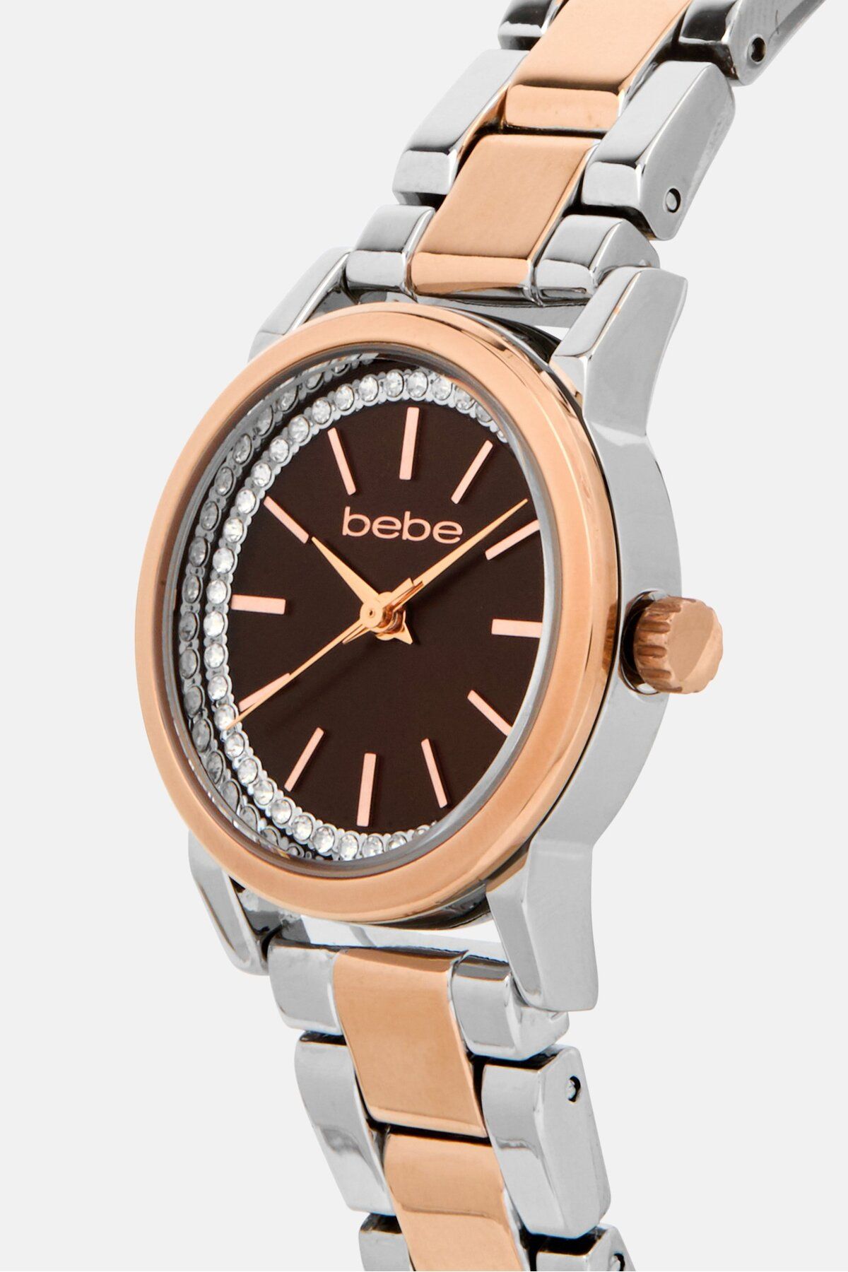 Bebe-Women BB4748LA/05M Round Watch 23mm, Silver/Rose Gold 4