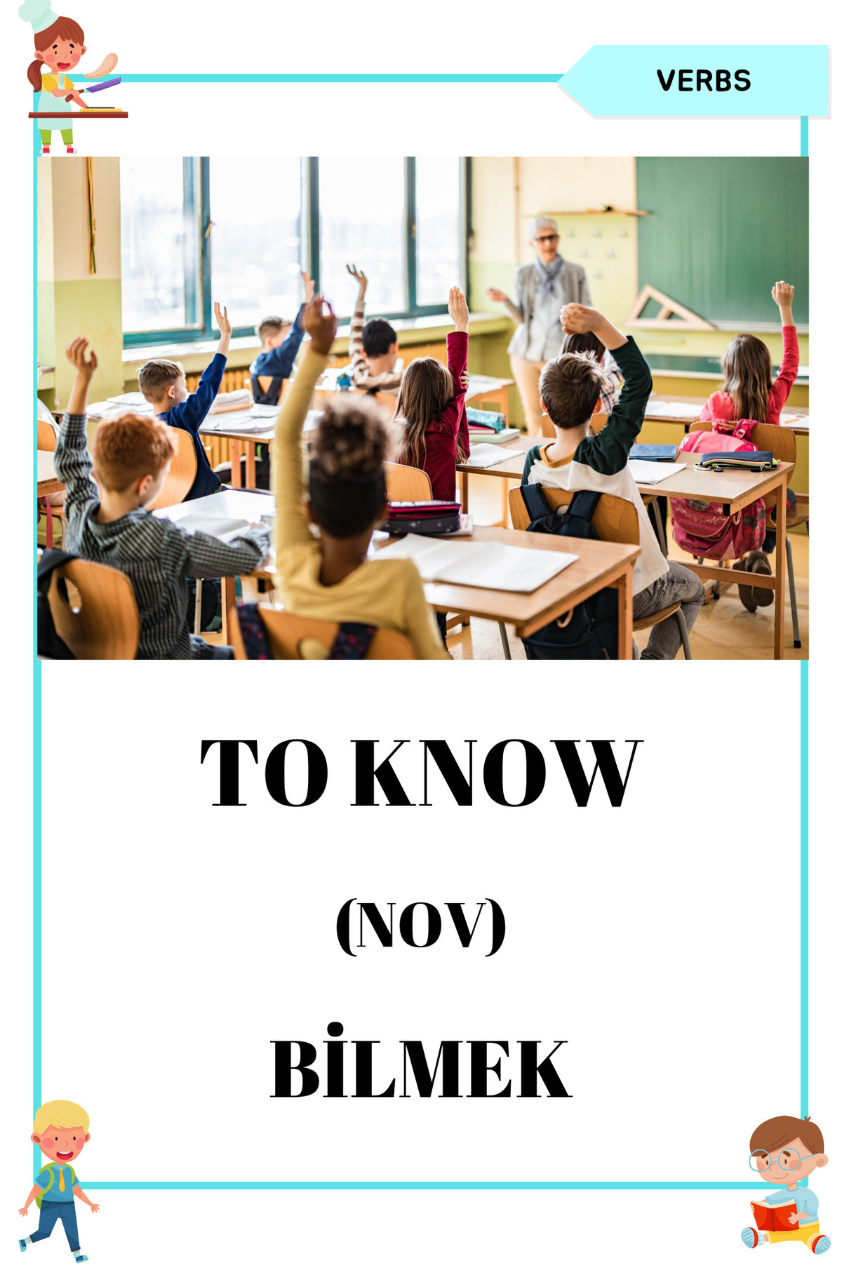 Baby İngilizce Fiiller Flash Kartları - Eğitim Seti fotoğrafı 7 (önizleme)