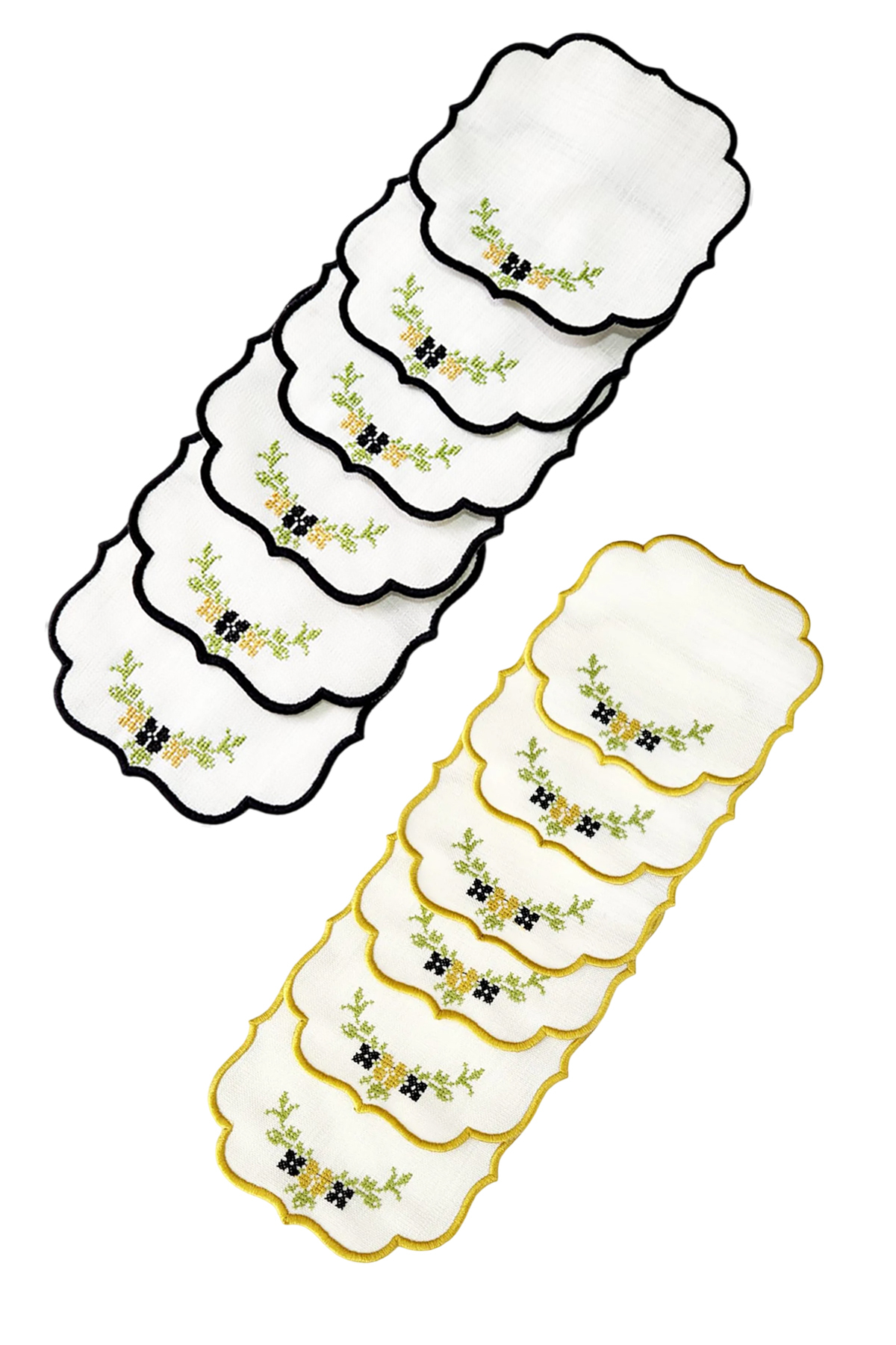 12Pcs Cross Stitch Cocktail Napkin Party Napkin Presentation Napkin