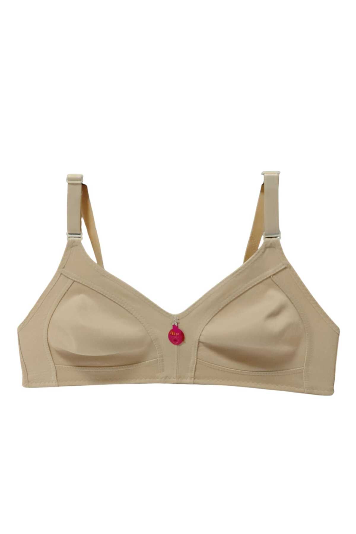 wear treasure  Kadın Büyük Beden Sütyen C Cup Pamuklu Toparlayıcı Penye Sütyen - Görsel 3