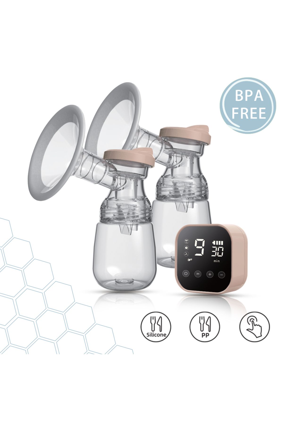 Sunveno-Smart Automatic Dual Breast Pump with Controller - White 2
