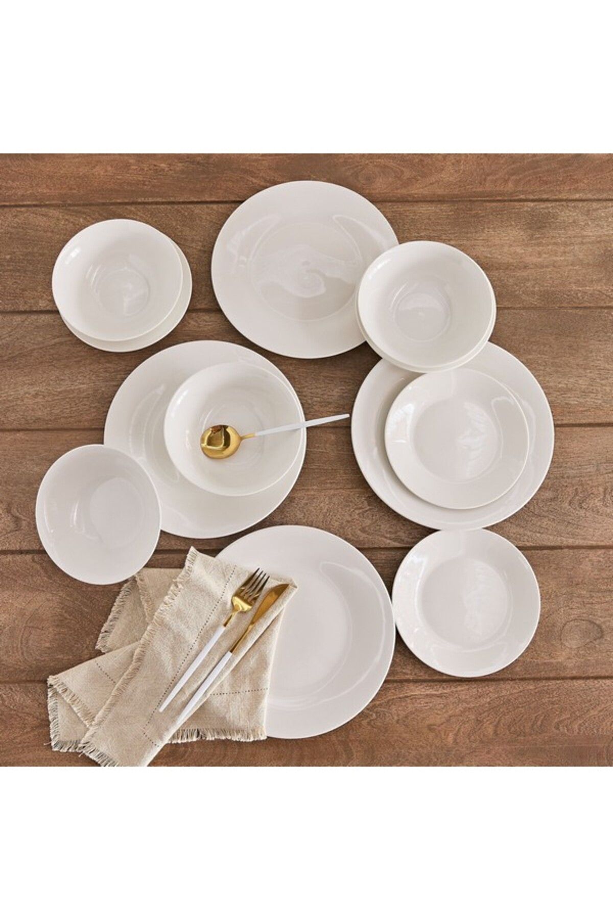 Home Box-Basic 12-Piece Dinner Set - Serves 4 1