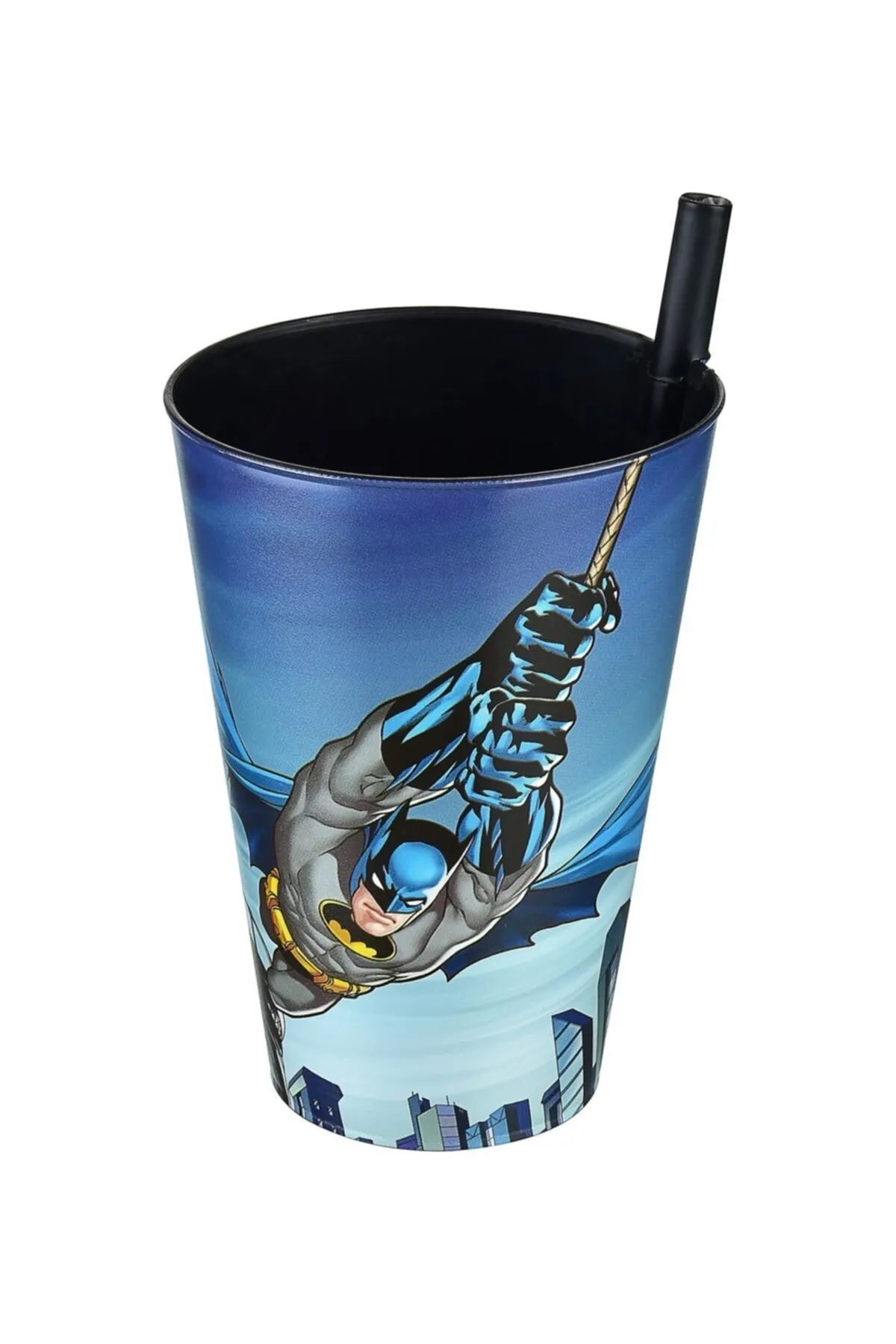 Batman-Glass with Straw 400 Ml. 3