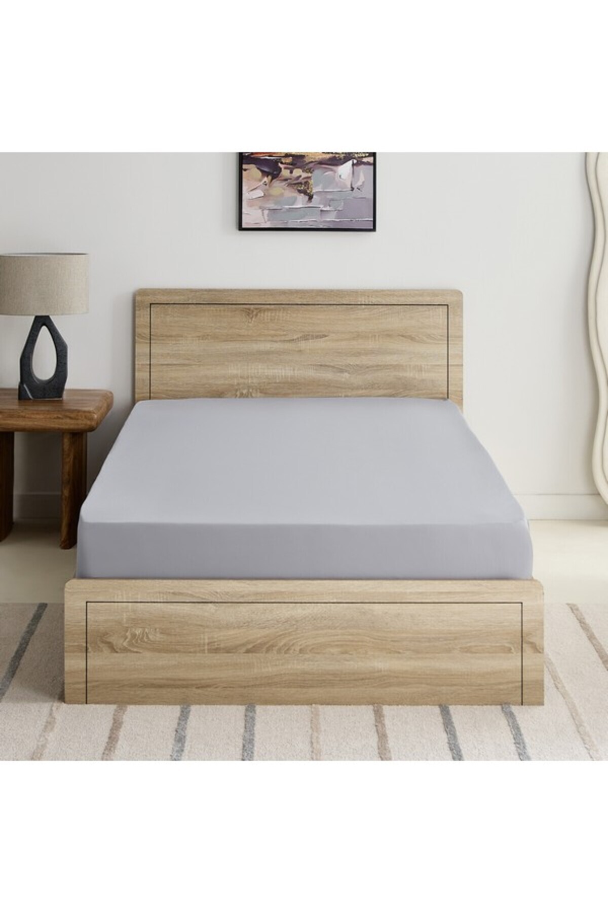 Home Box-Derby Solid Microfiber Single Fitted Sheet 90x190+20 cm 1