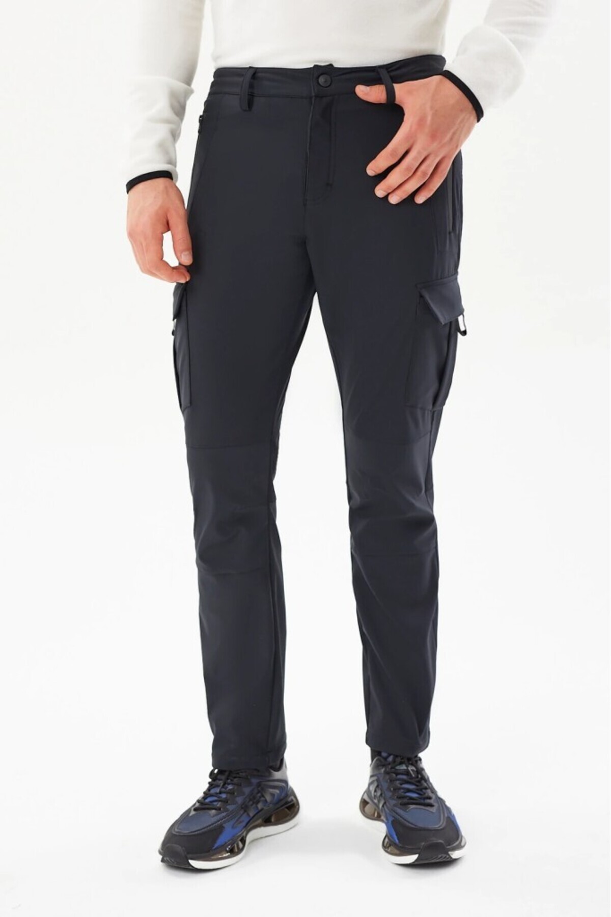 Exuma Erkek Siyah Outdoor Softshell Pantolon 2413007