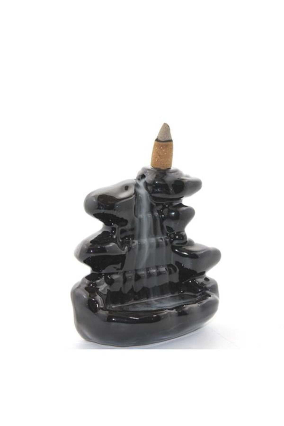 Mu Art Ahşap Seramik Geri Akış Tütsülük Model 1