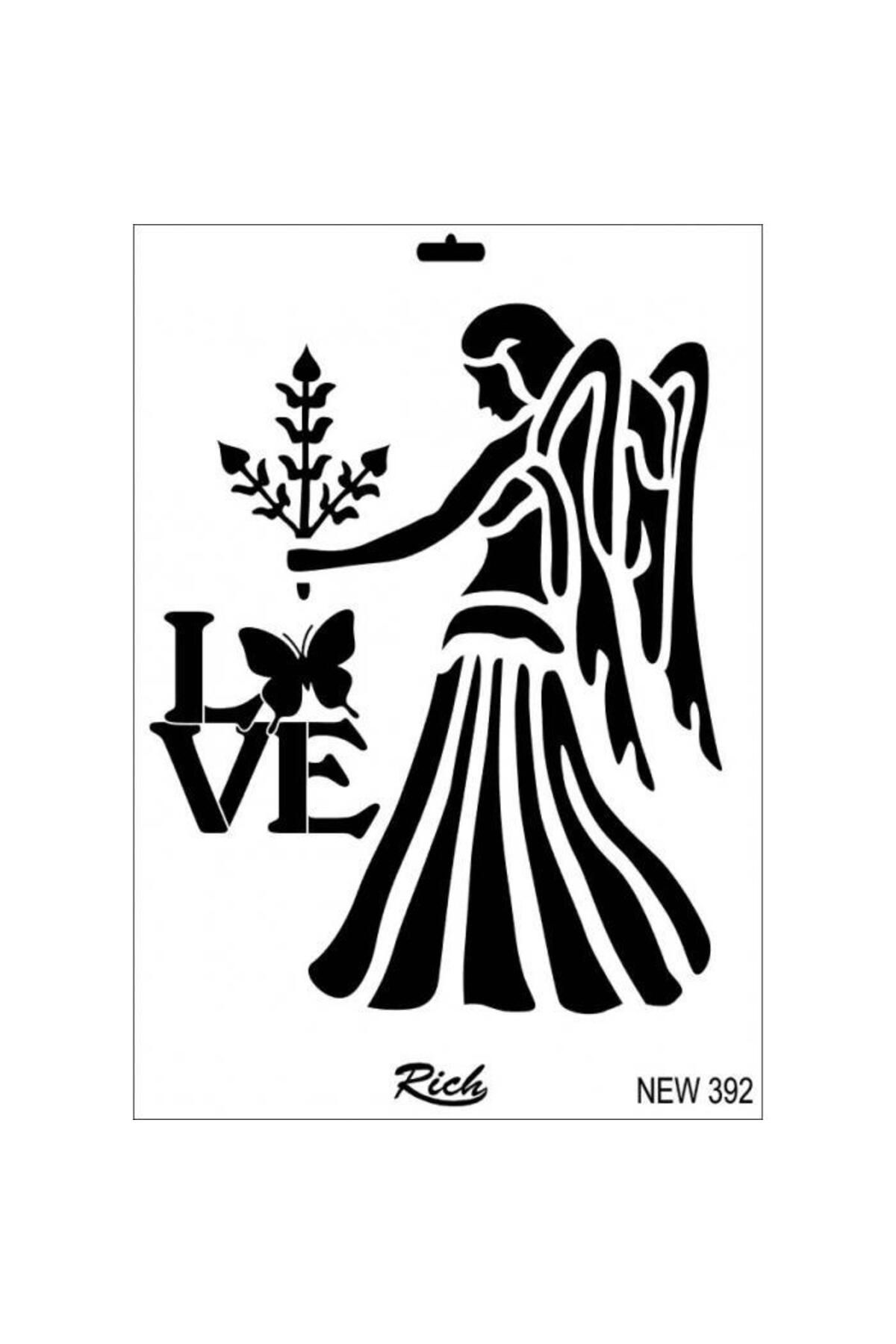 OEM Rich New Seri N-392 Stencil 35x25 cm