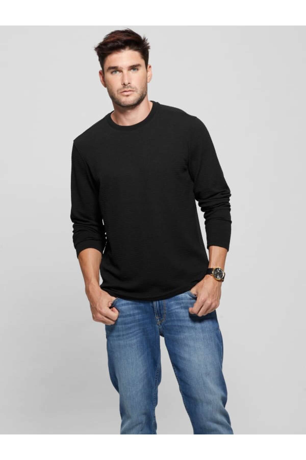 Guess-Ls Fairfax Textured Knit Men's Sweater 3