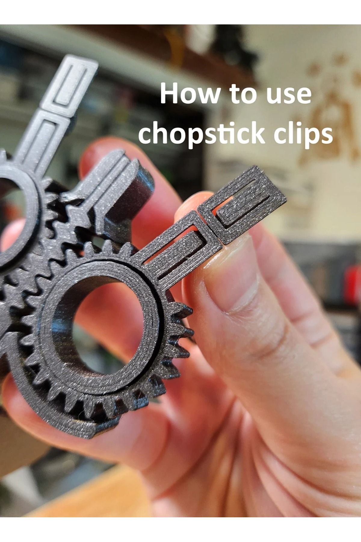 3D Brothers-Mechanical Dynamic Gear Chopsticks for an Interactive and Easy Dining Experience 3