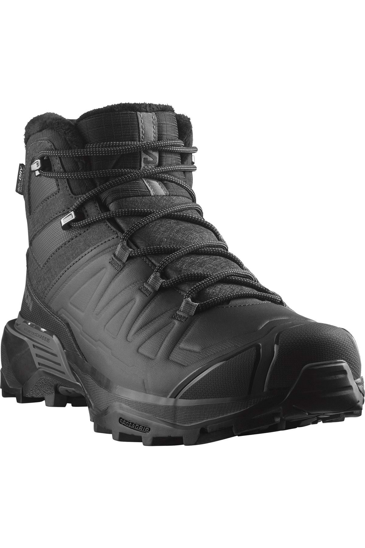 چکمه های مردانه در فضای باز L47585 X Ultra Snowpilot ضد آب Wp مشکی Salomon