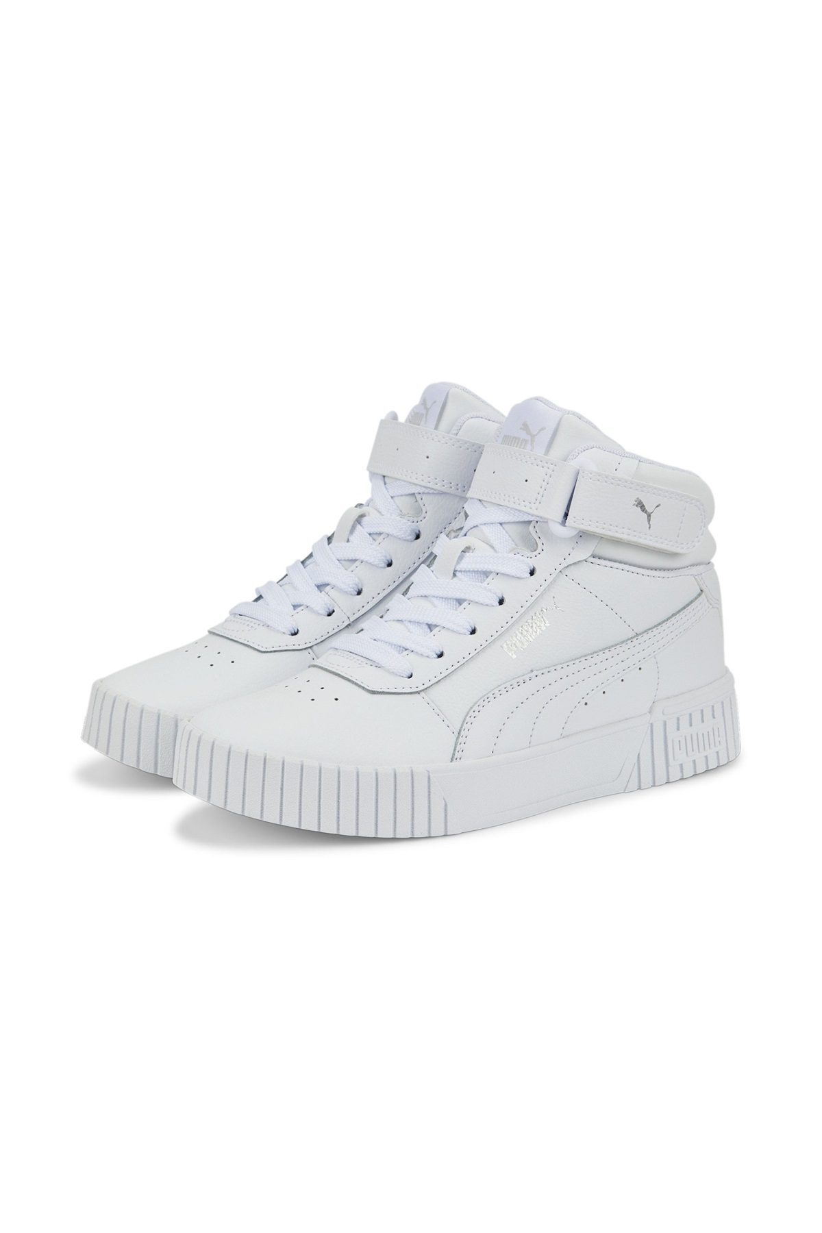 Puma Carina 2.0 Mid Jr 385851 Unisex Spor Ayakkabı BEYAZ görsel 2