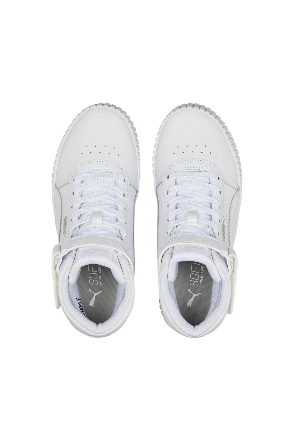 Puma Carina 2.0 Mid Jr 385851 Unisex Spor Ayakkabı BEYAZ görsel 4