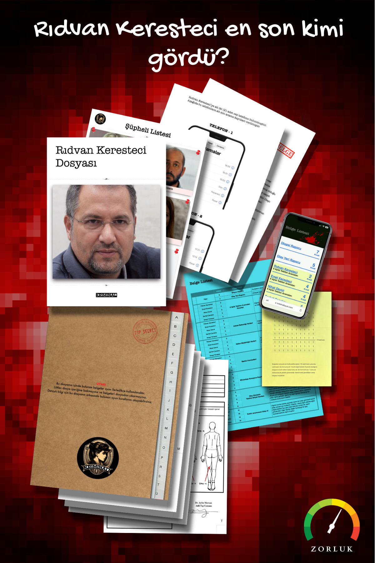 KRİMİNAL İki Oyun Tek Paket - Rıdvan Keresteci Dosyası, Kayıp Çift Dosyası - Dedektif Oyunu, Gizem, Kutu fotoğrafı 4 (önizleme)