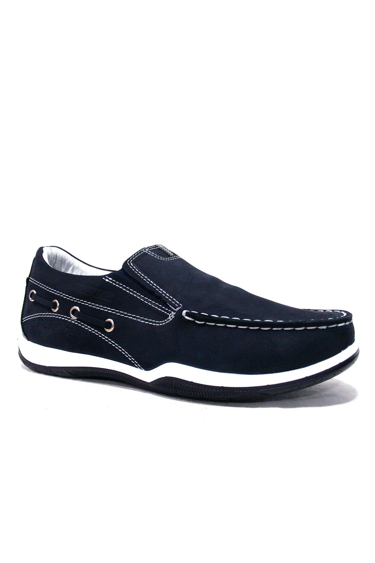 Scooter-Navy Blue Marine Laceless Anatomical Comfort Shoes 1