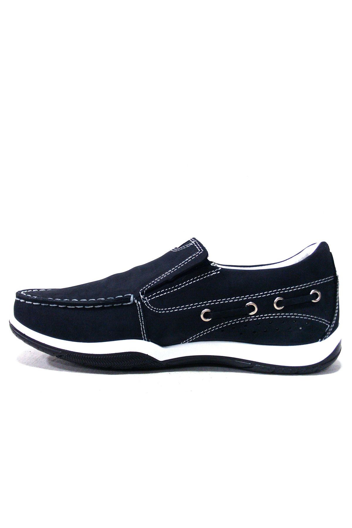 Scooter-Navy Blue Marine Laceless Anatomical Comfort Shoes 3