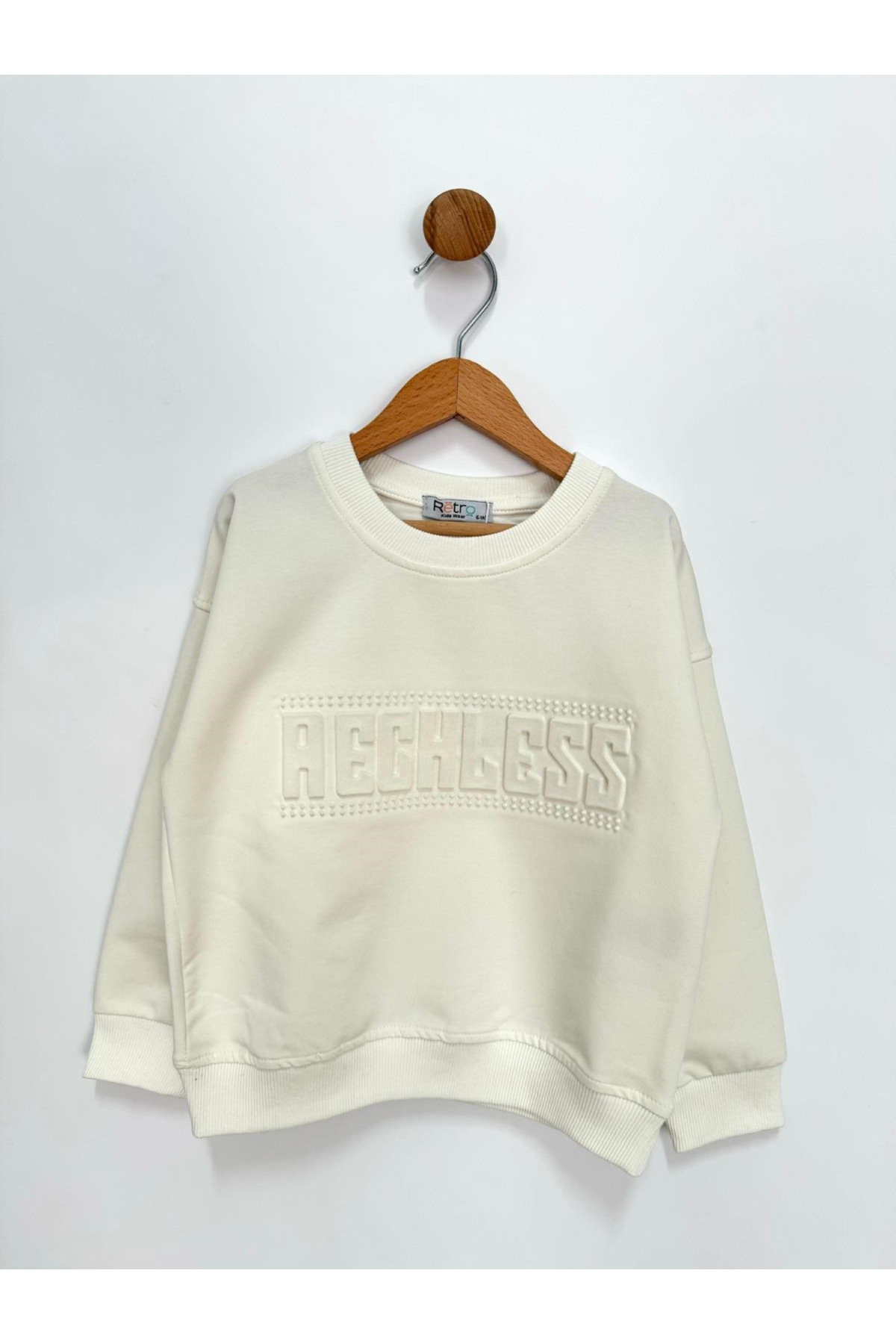 By Cwhr %100 Pamuk 2 İpliik Authentic Nakış Baskılı Manşet Ribana Kollu Mevsimlik Erkek Çocuk Sweatshirt fotoğrafı 3 (önizleme)