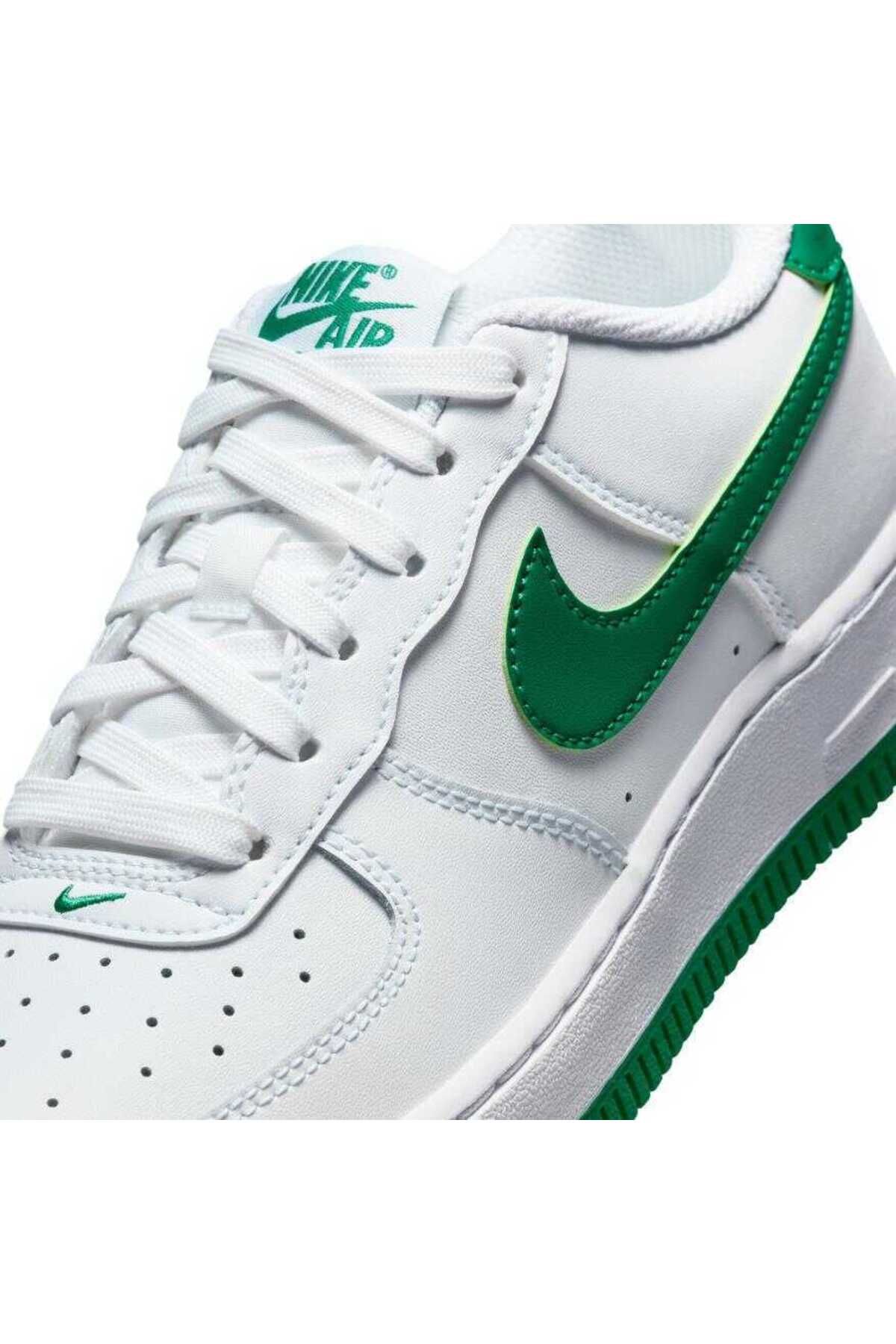 Nike-Air Force 1 Ss25 (Gs) Unisex White Green Leather Sneakers - Fv5948-103 8