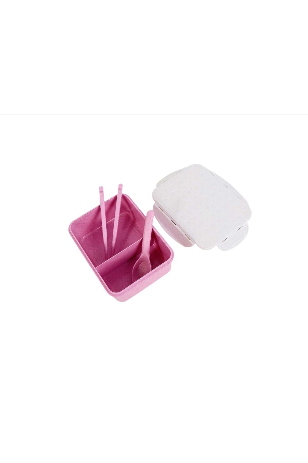 the midi-Unique Biscuit Shaped Lunch Box 1000ml with Tableware - Distinctive Design For Kid - 2 Set 1