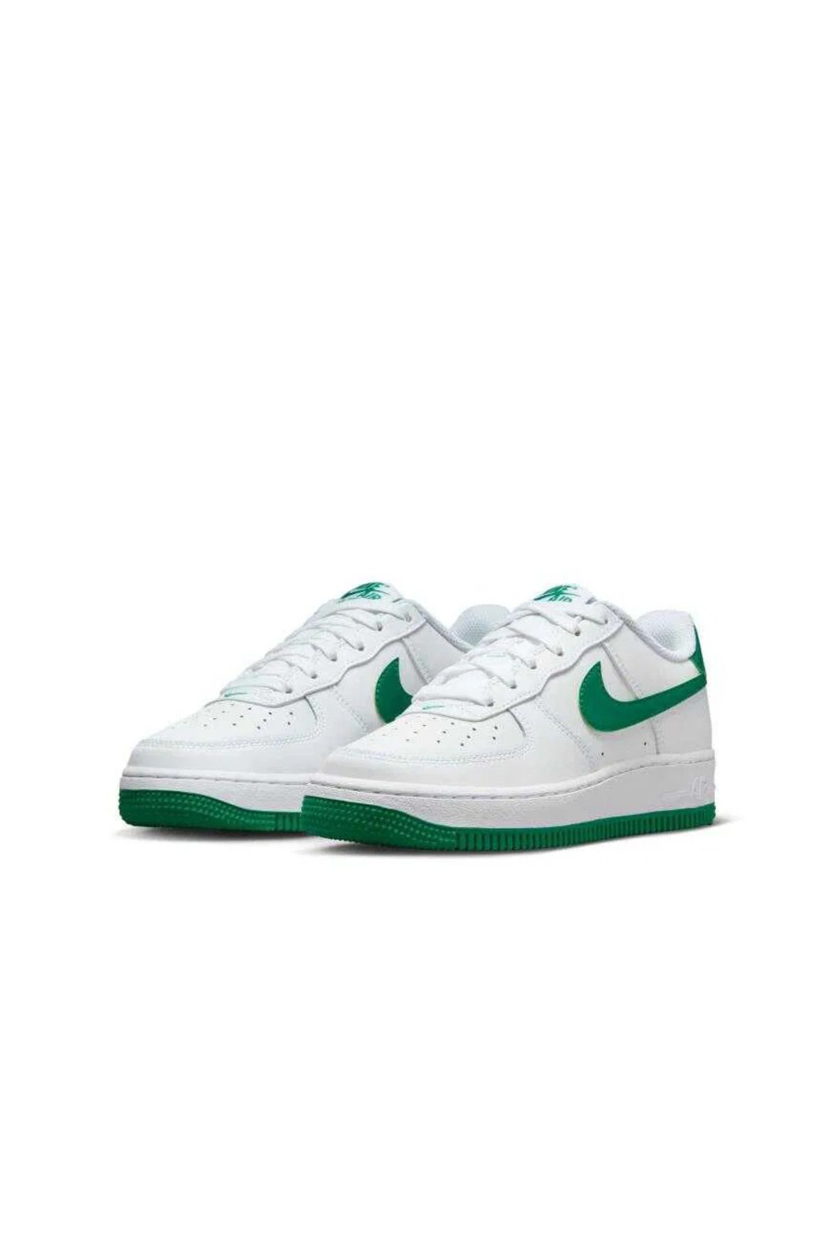 Nike-Air Force 1 Ss25 (Gs) Unisex White Green Leather Sneakers - Fv5948-103 4