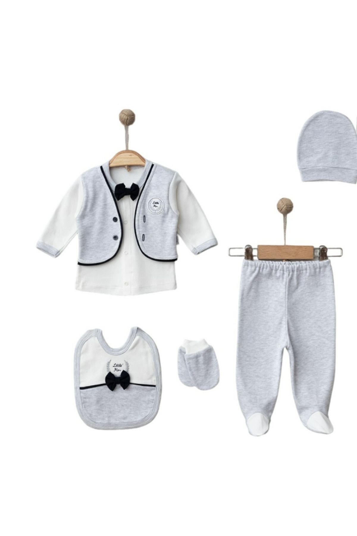 BEREKET BABY-5-Piece Special Set for Baby Boy - 0-3Ay Stylish and Detailed Set 1