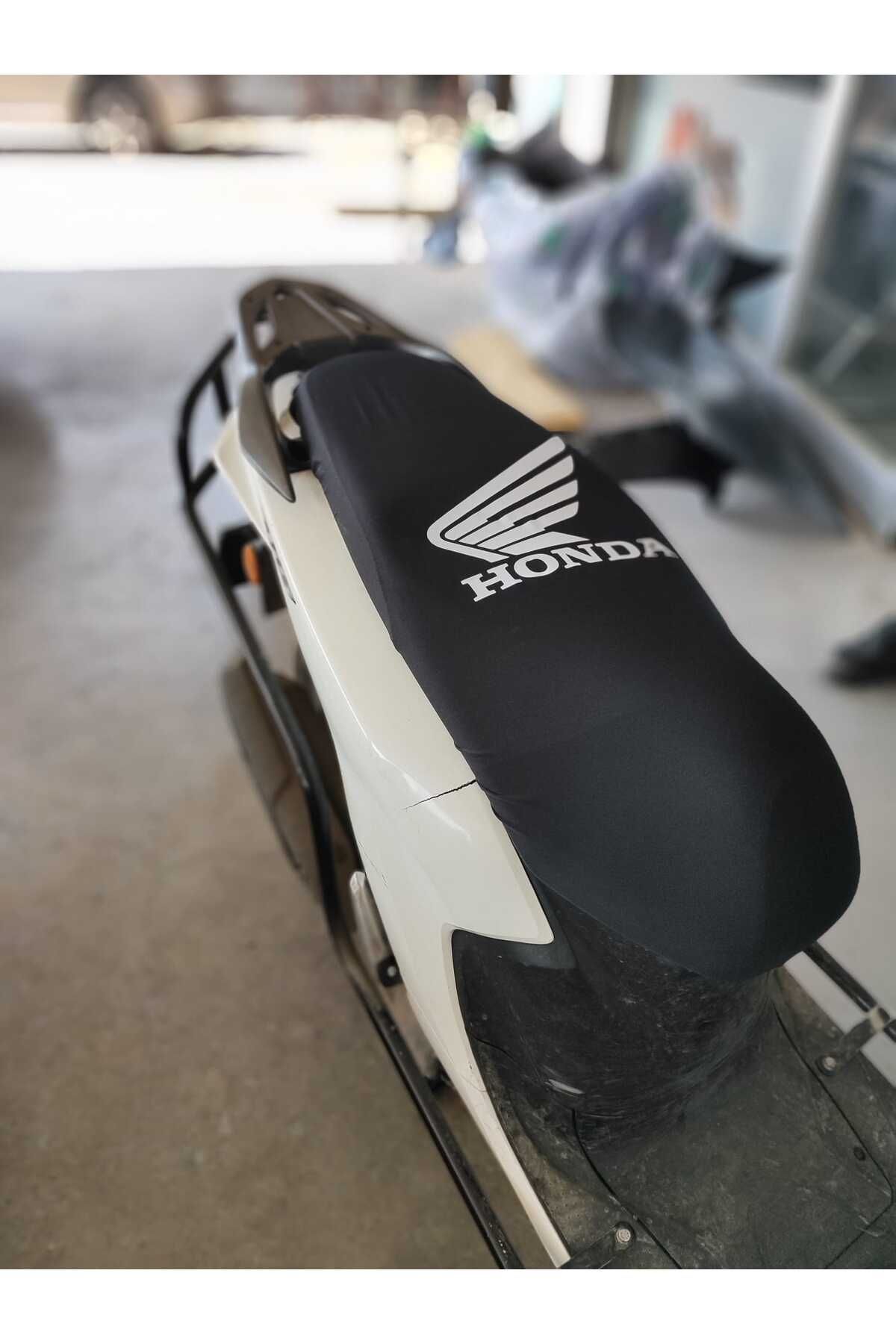 HONDA SİYAH DESENLİ PENYE MOTOSİKLET KILIFI -MOTOR