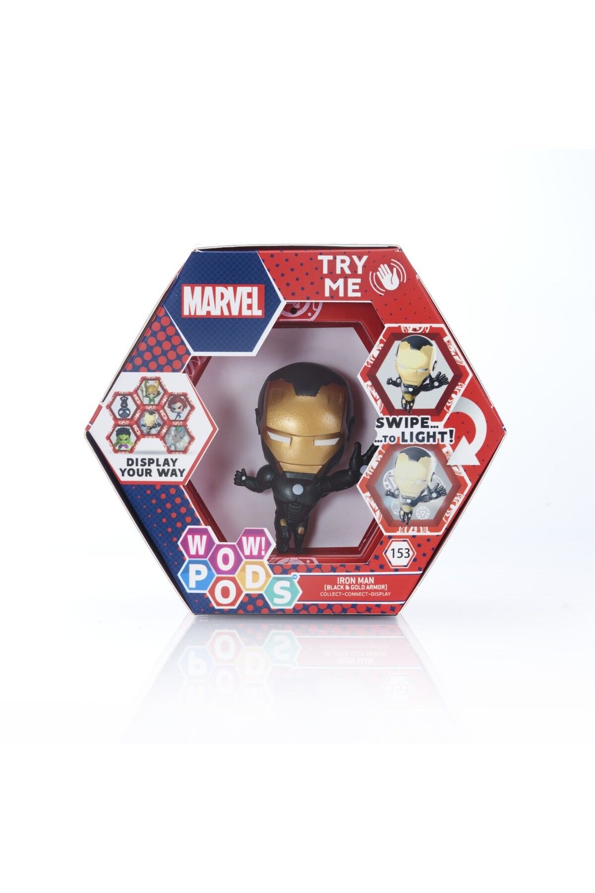 OEM Wow! Pods - Marvel Iron Man Cu Armura Negru Si Auriu - One Size