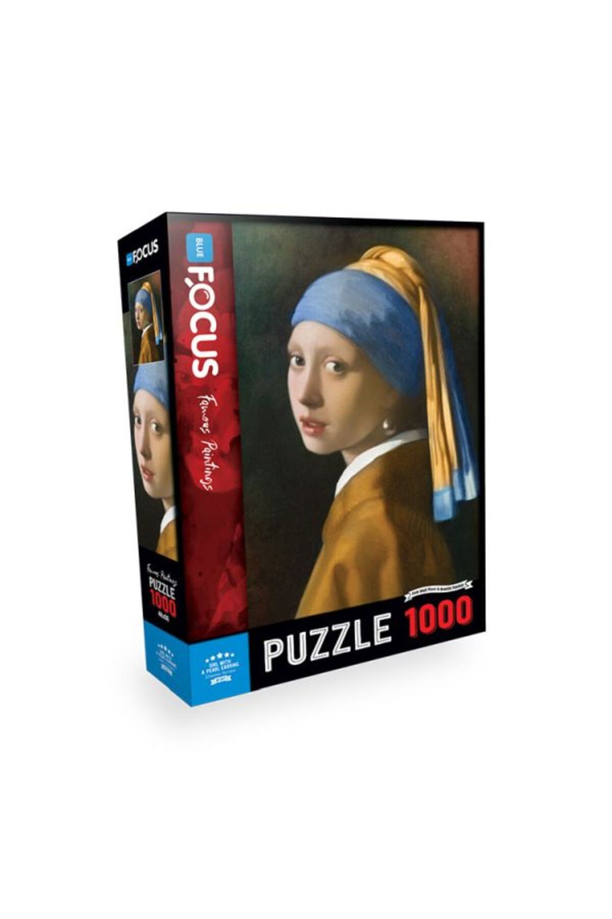 Blue Focus Yayınları Blue Focus Puzzle İnci Küpeli Kız 1000 Parça