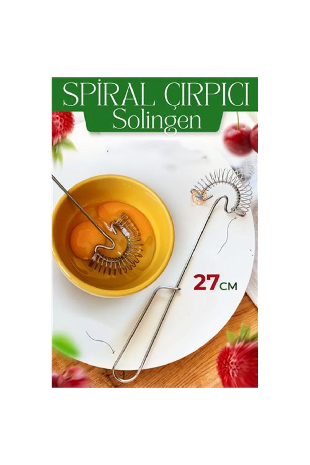 BirdoluSepet Engithalat Çelik Spiral Çırpıcı Solingen Professional