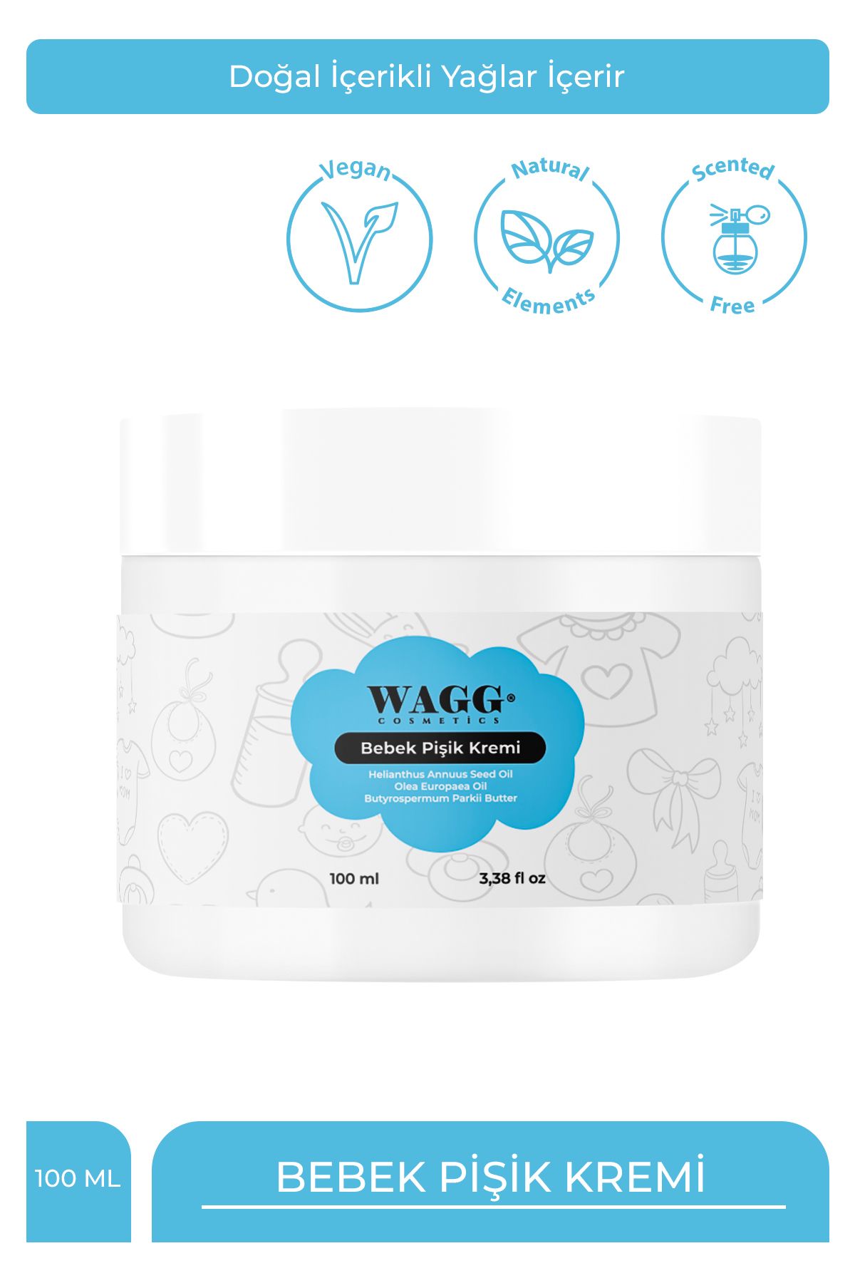 WAGG Cosmetics Bebek Pişik Kremi 100ML