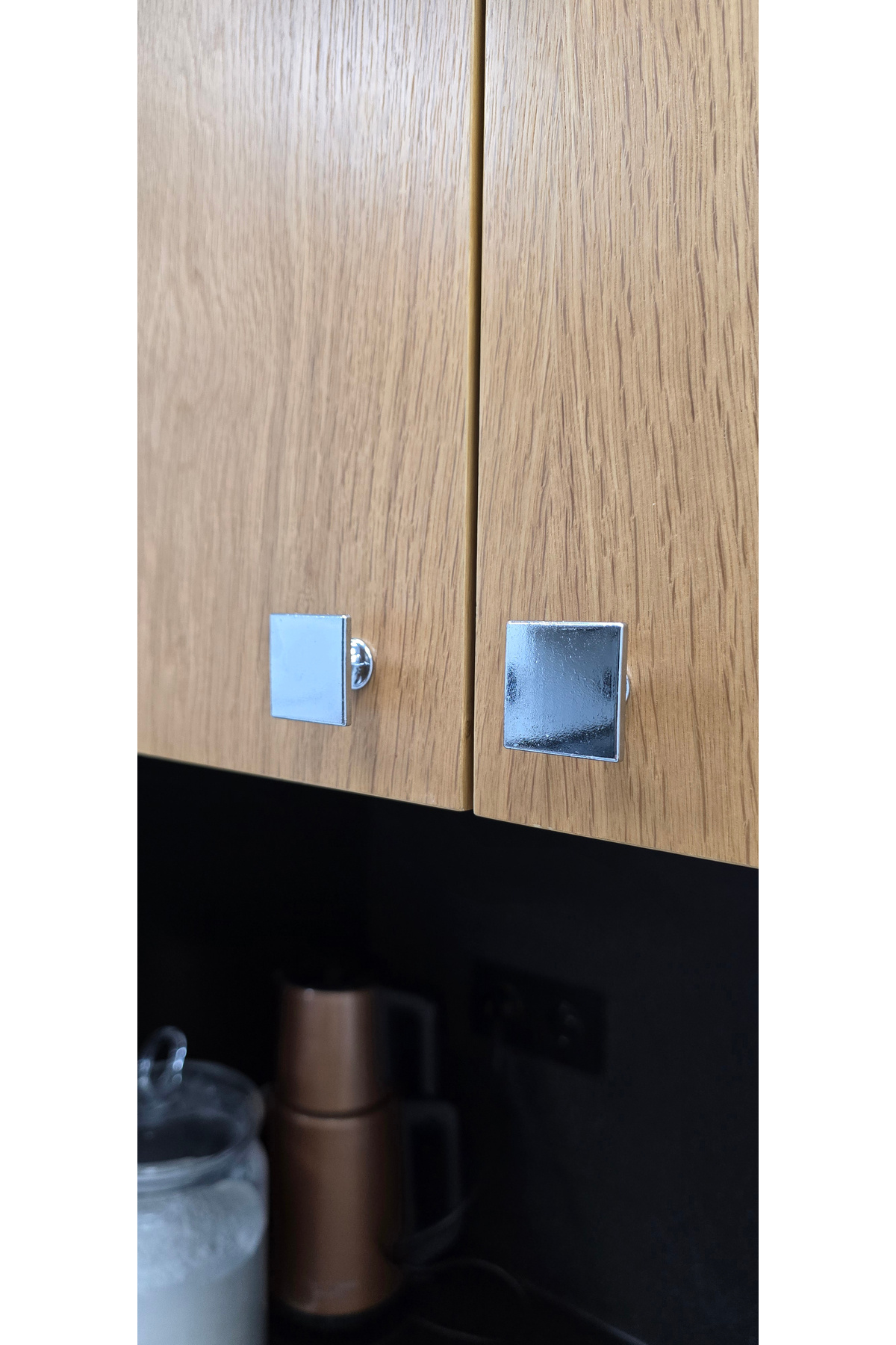 SHAYMA-CHROME SHINY BUTTON FURNITURE HANDLE, CABINET HANDLE, KITCHEN CABINET HANDLE, DRAWER HANDLE 2