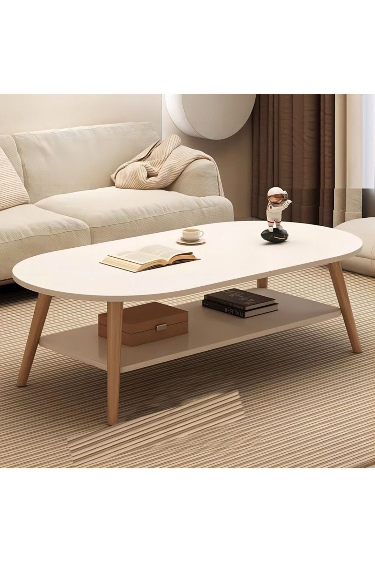 Generica-White center table, size 120*60*42 cm 2