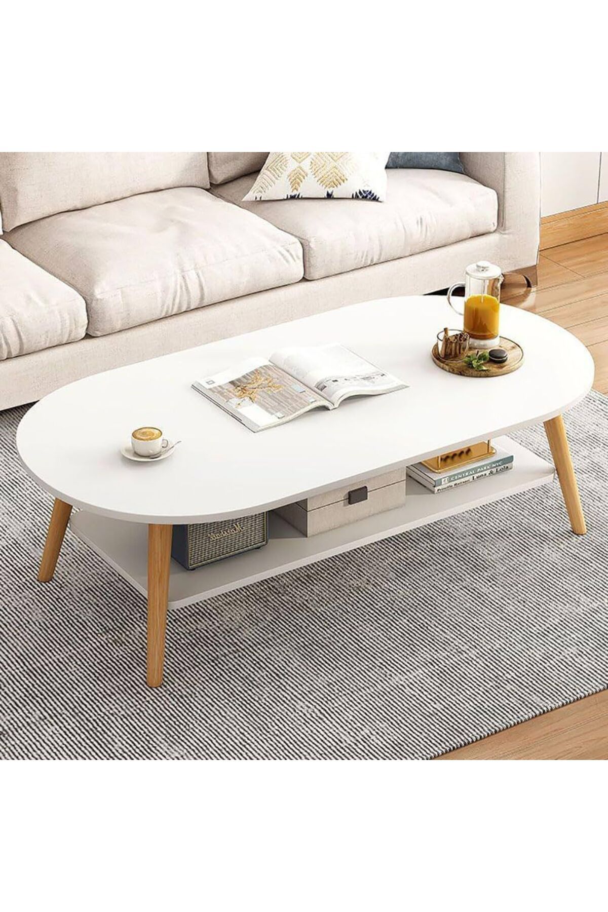 Generica-White center table, size 120*60*42 cm 6