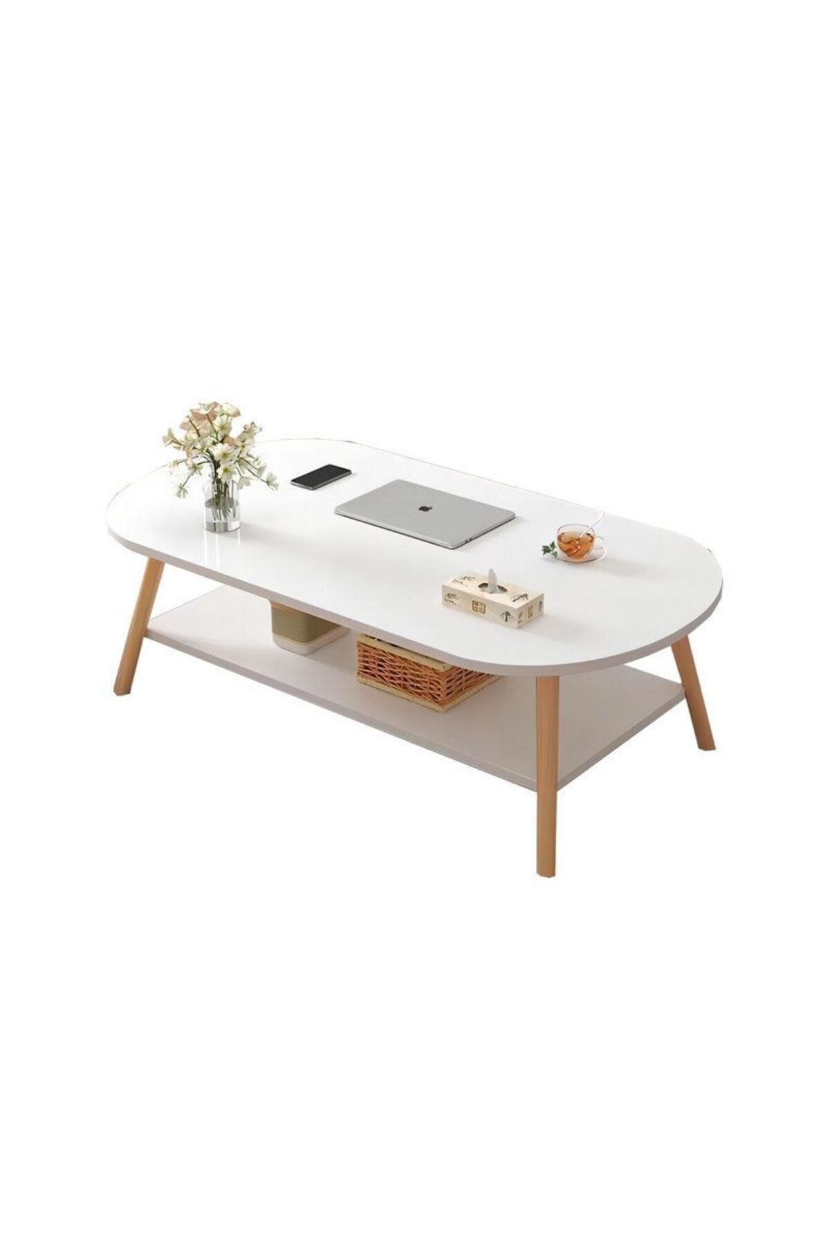 Generica-White center table, size 120*60*42 cm 3