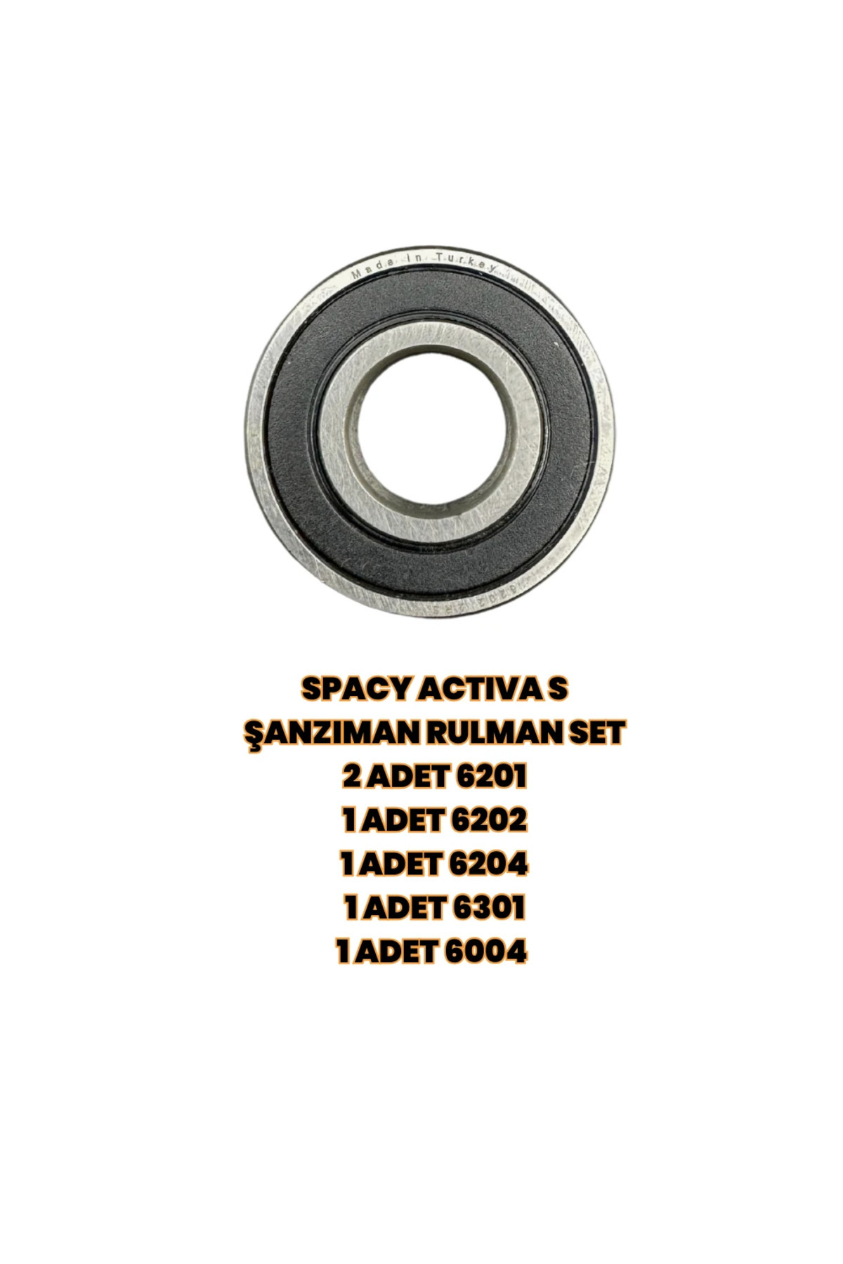 Moto Talha YERLİ ÜRETİM HONDA SPACY SPACY ALPHA ACTİVA-S RKS SPONTİNİ ŞANZIMAN 6'LI RULMAN SETİ 1.KALİTE
